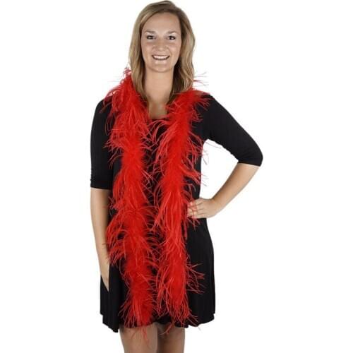 Wholesale Single Layer Ostrich feather boa Wedding Dresses Sewing Accessory 2 Meter Soft Fluffy White Feather Scarf Dyed Various