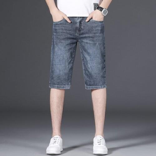 Summer Shorts Jeans Men Denim Shorts Pants Stretch Slim Straight Fashion Casual Shorts Jeans For Men Clothing Pantalones Hombre
