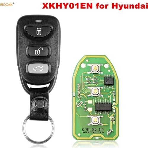 New 5PCS/LOT Xhorse XKHY01EN Wire Universal Remote Key for Hyundai 3+1 Buttons English Version working with Xhorse VVDI Key tool