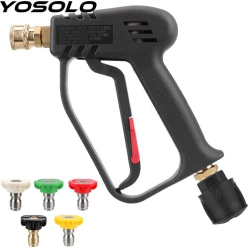 High Pressure Cleaning Water Gun for Car Cleaning M22 14MM with 5 Quick Connect For Karcher/Nilfisk Color Nozzle Kit