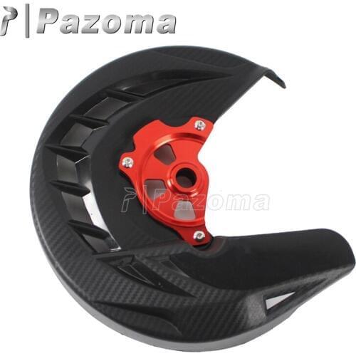 Motorbike Black ABS Plastic Front Brake Disc Guard Protection Cover for Honda CR125R CR250R CRF250R CRF450R CRF250X CRF450X