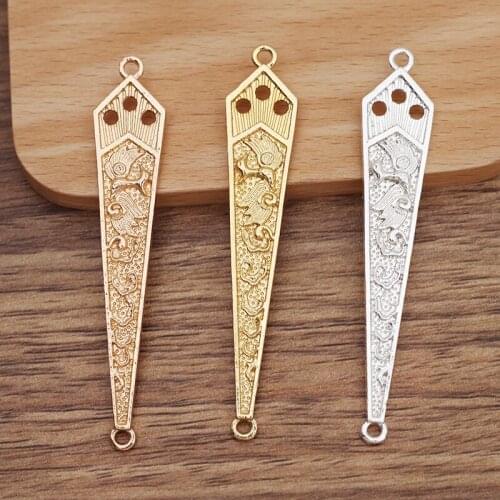 10 Pieces/Lot 14*75mm Metal Connector Pendant Diy Hair Accessories Jewelry Making