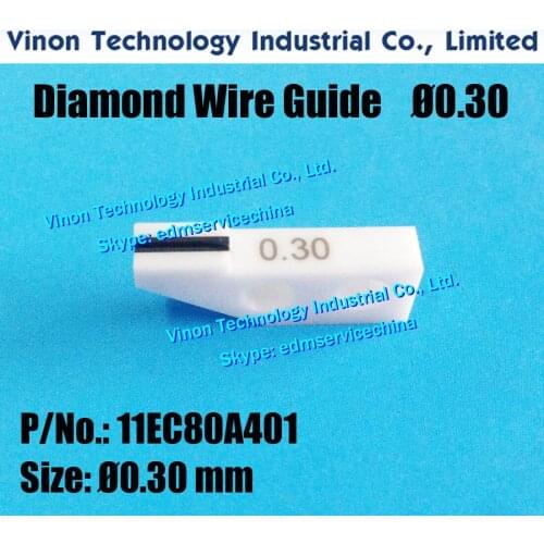 11EC80A401 Diamond Wire Guide Ø0.30mm A101 for precision taper cutting for Makino CNC WireCut EDM Machine edm parts 11EC.80A.401
