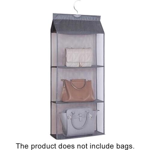 2/3/4 Layer Dust-proof Wardrobe Storage Bags Foldable Hanging Holder Clothing Organizer