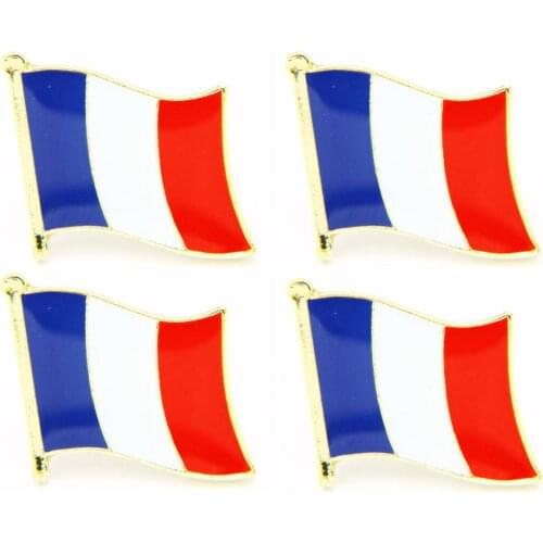Lots 5pcs France national flag Pin Badge country Lapei Pin