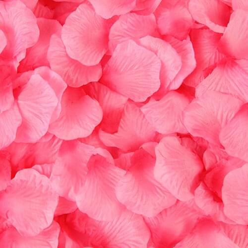 500PCS/Lot 5*5CM Silk Rose Petals for Wedding Decoration Romantic Artificial Rose Flower 20 Colors Wedding Accessories