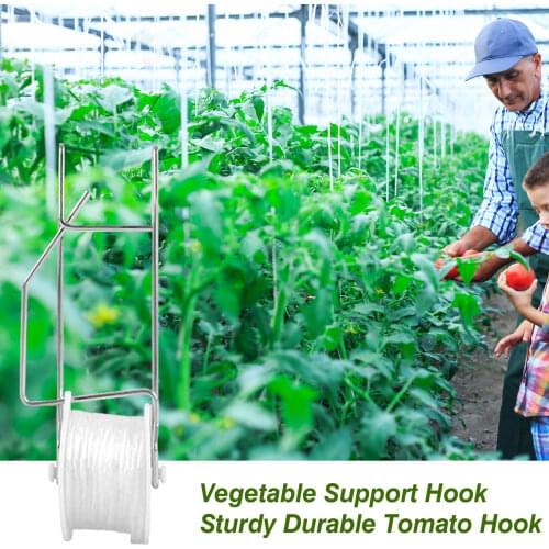 6/10pcs Plant Roller Hook Sturdy Durable Garden Tomato Hook Garden Clips Vegetable Plant Vine Support Drop Shipping