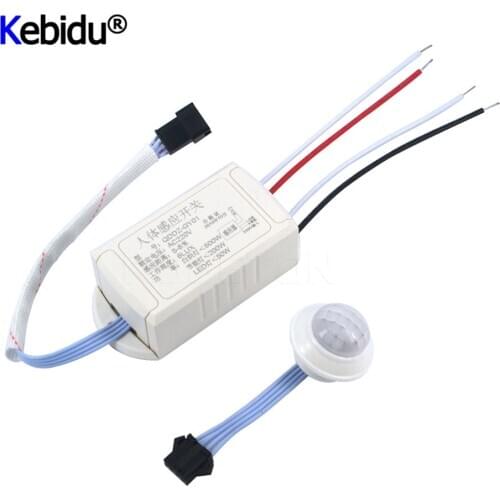 AC 220V PIR Motion Sensor Switch ON/OFF IR Infrared Intelligent Lamp Motion Sensing Switch Sensor light Control Detector Module