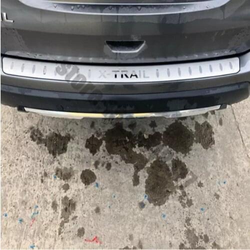 Car styling Stainless Steel Rear Bumper Protector Sill Trunk Tread Plate Trim For 2014~2020 Nissan X Trail X-Trail T32