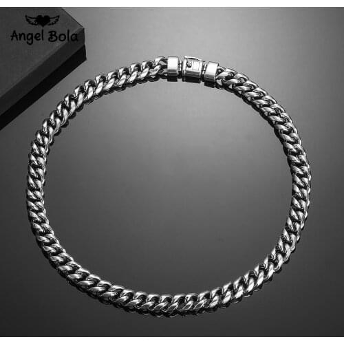 Buddha Necklace Ancient Silver color Chains Necklace Width 11mm, 50CM/60cm Length Round Cuban Link Chain Jewelry Wholesale