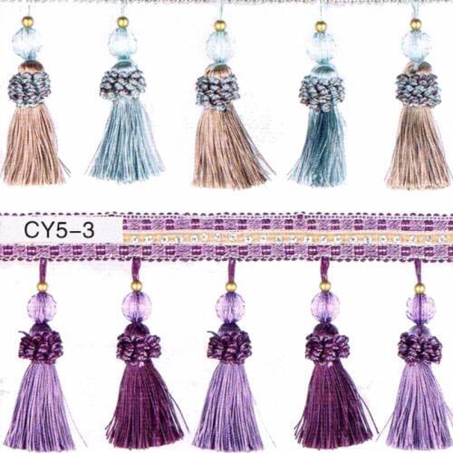 Elegent fashion small Bead Rim for patchwork Drapes Fringe Tassels For Sew Lace Material for Beads Frame Bed Cover edge Flowers