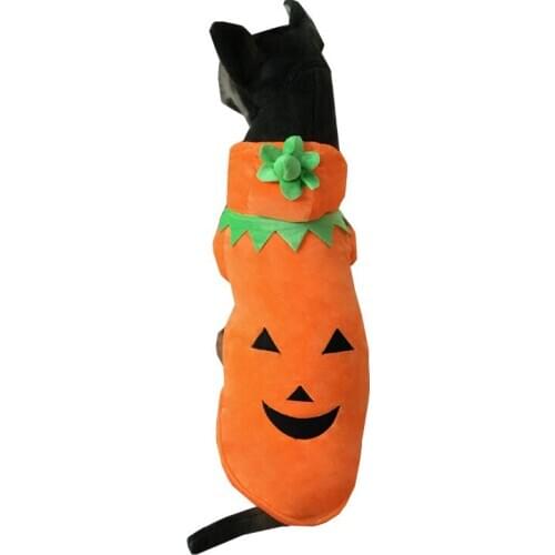 Halloween Pumpkin Style Pet Dogs Cosplay Coat Dogs clothes for medium large dog Free Shiping By CPAM Medium Large Dogs Clothing