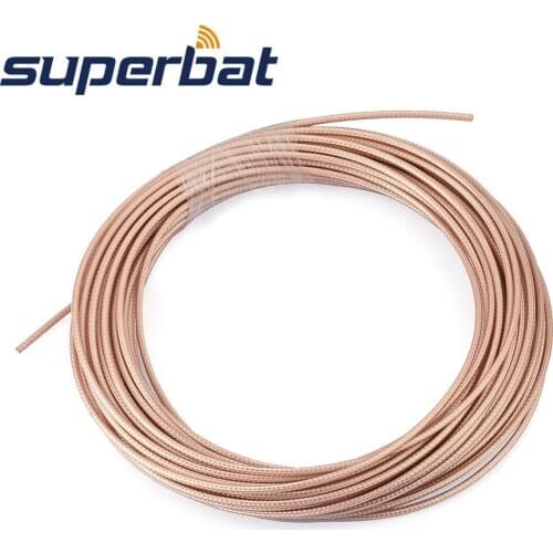Superbat RF Coax Coaxial Connector Adapter Cable M17/113 - RG316 50 Feet Coax Cable