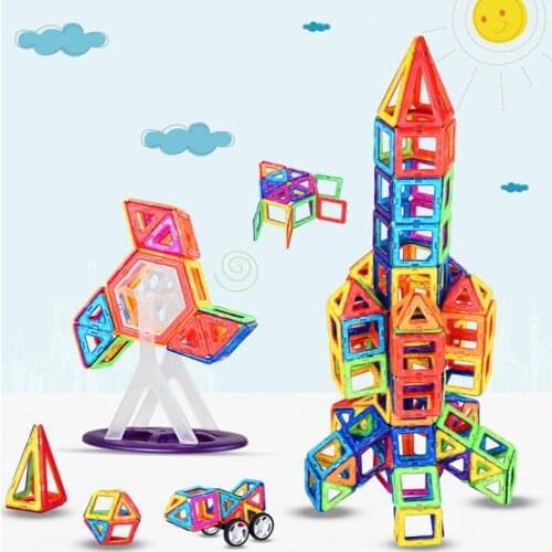 50pcs Magnetic Building Blocks Magnetic Designer Construction Set Model Building Magnets Blocks Educational Toy