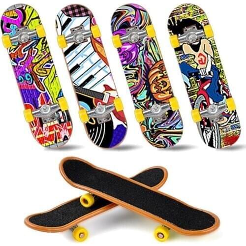 Mini Finger Skateboarding Fingerboard Toys Finger Scooter Skate Boarding Classic Chic Game Boys Desk Toys Birthday Gift
