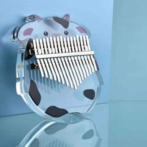 Mini 17-Key Thumb Piano Crystal Acrylic Finger Piano High Quality Musical Instrument Stylish Piano Creative Music Box Nice Sound