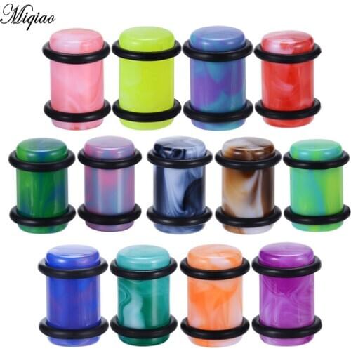 Miqiao 2pcs 1.6mm-10mm Hot Selling European and American Alternative Body Piercing Jewelry Acrylic Pinna