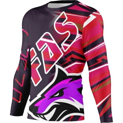 Motorcycle mountain bike team downhill jersey MTB Offroad DH MX bicycle locomotive shirt cross country mountain bike jersey