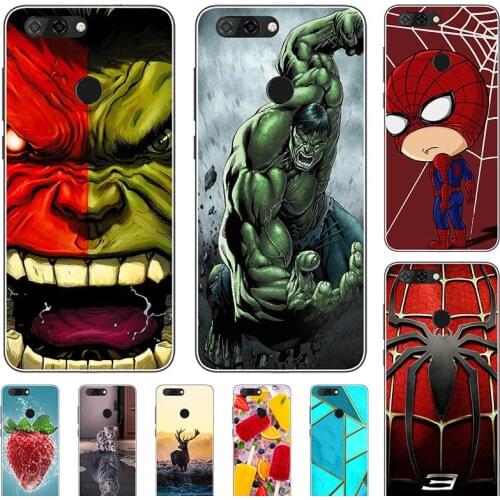 Soft Case For ZTE Blade V9 Vita Phone Cover For ZTE Blade V9 Cartoon Fundas Super Hero Coque Bumper Cat Shell