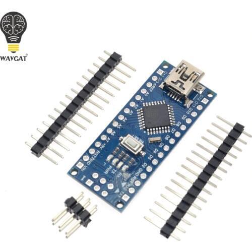 10PCS Promotion Funduino Nano 3.0 Atmega328 Controller Compatible Board for Arduino Module PCB Development Board without USB