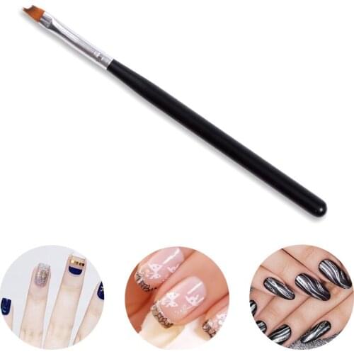 ELECOOL 1Pcs Professional Nail Brushes Easy use Soft hair Pen Nail Art Brush Set Manicure Metel handle beauty nail