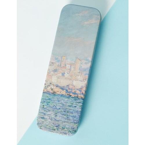 Art work Pencil Case Printed Monets paintings Pencil case Multi-function Pen Box Stationery School pencil case stationery