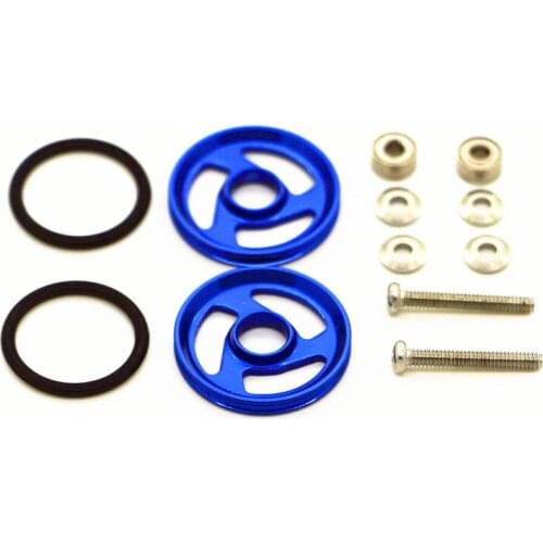 RFDTYGR 19mm Aluminum Rollers With Soft Rubber Ring Custom PartsTamiya Mini 4WD19mm Colored Aluminum Guide -Wheel D019 2sets/lot
