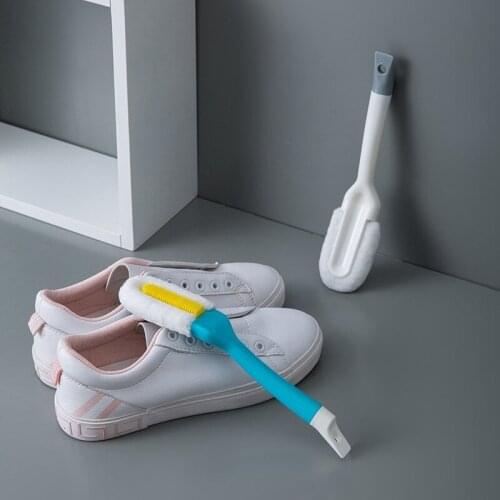 Long Handle Soft Plush Shoes Brush For Cleaning Non-injury Shoes Clean Brushes Fabric Care Board Leather Cleaner Sneakers Care