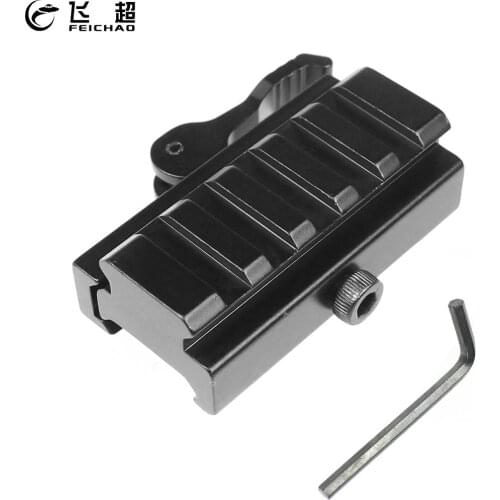 Tactical 20mm QD 3 5 Slot Quick Detach Lever Lock Mount Quick Release Det Dot Lock Block Rail for Weaver Picatinny Rail Adaptor