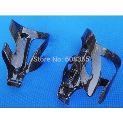 Carbon glossy MTB Mountain Road bike bicycle water Bottle cage - 2 Pcs Cages WBC016