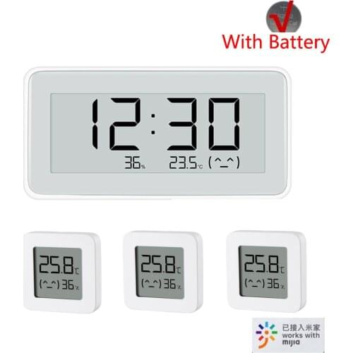 Xiaomi Mijia BT4.0 Wireless Smart Electric Digital Clock Indoor&Outdoor Hygrometer Thermometer LCD Temperature 2 Measuring Tools