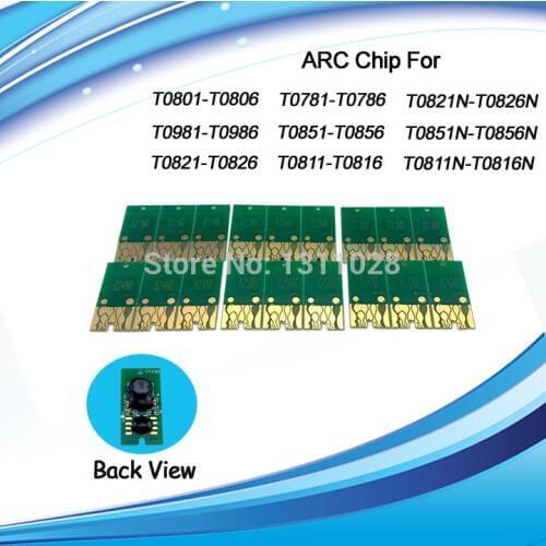 INK WAY T0781-T0786 T0771-T0776 Compatible auto reset chip ARC for Epson Artisan 50 R260 R380 R280 RX580 RX680 RX595,5 SETS