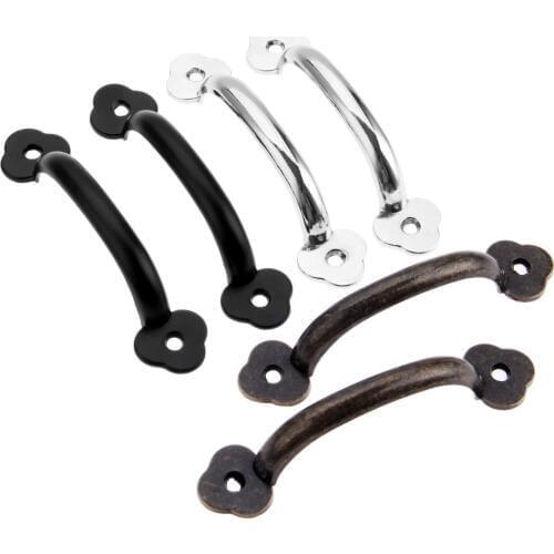 2Pcs 102x22mm Antique Furniture Handle Drawer Cupboard Kitchen Jewelry Wood Box Handles Pulls Knob Furniture Hardware