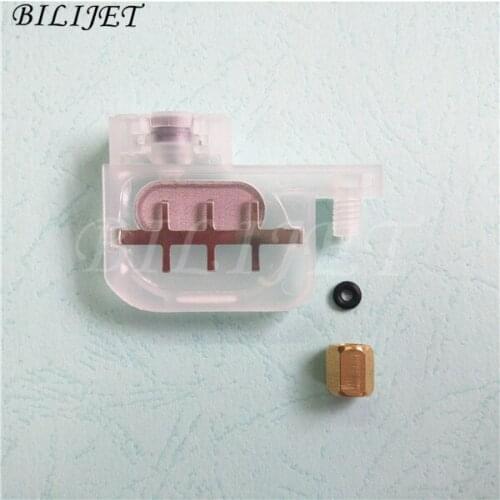 8sets Transparent small ink damper for Epson DX4 DX5 head Roland Mutoh Mimaki Allwin printer ink dumper with copper screw o ring