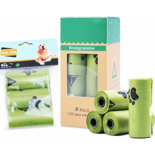Biodegradable Pet Garbage Bag Thicken Cat Dog Poop Bag Tasteless Eco-friendly Waste Bags Fit All Pets Outdoor Puppy Poop Bags