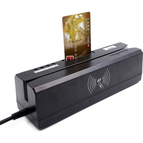 IC/PC/NFC smart EMV Chip credit card reader writer + all 3 tracks magnetic card reader device POS system