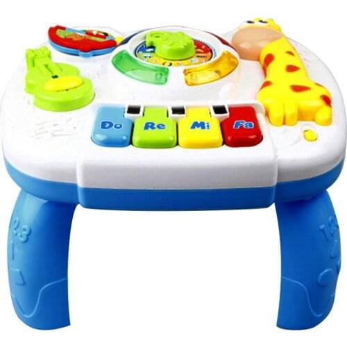 Babies' Toys Musical Learning Table Music Activity Center Game Table For 1 2 3 Years Old Boys & Girls