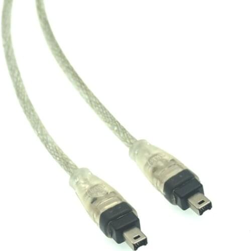 1.5M FireWire 4P to 4Pin to 6pin IEEE 1394 iLink Adapter Cable Cord Wire Lead High Speed 150cm 4P to 4Pin IEEE-1394 6pin Cable