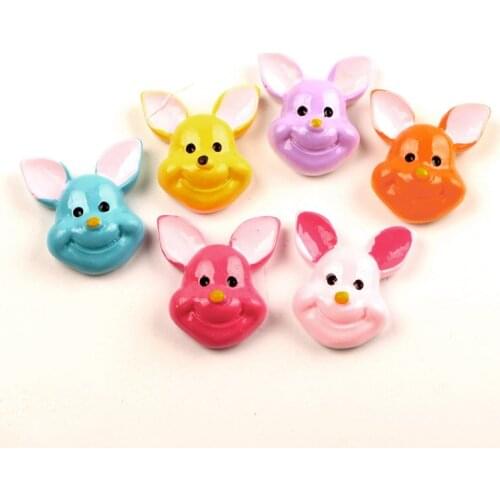 20Pcs 25x23mm Mixed Bear Resin Cabochon Flatback Decoration Crafts Embellishments For Scrapbooking Diy Accessories