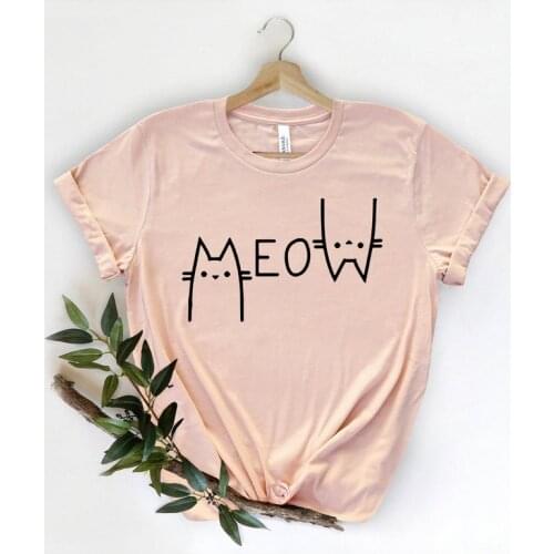 Lover Cat Mom Gift Shirt Mama Mother Womens Short Sleeve Top Cotton Funny Letter Print Graphic O Neck Tshirt Drop Shipping