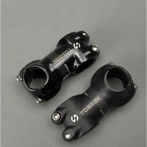 TOSEEK 3K full Carbon + Aluminum matte Glossy mountain bike MTB stem road bicycle stem 25.4 x 50/60/70/80mm Free shiping