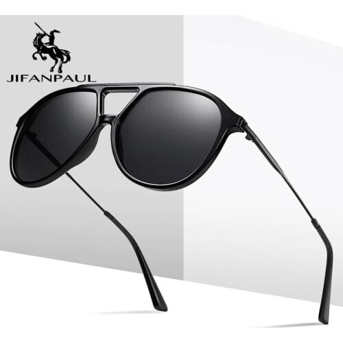 JIFANPAUL Men UV400 Polarized Square Metal Frame Male Sun Glasses fishing Driving Sunglasses Brand NEW Fashion Sunglasses