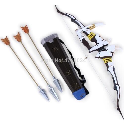 Overwatch Hanzo Skin Okami Weapon Cosplay Replica Bow Prop