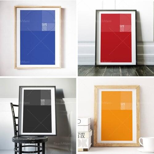 Golden Ratio Print, Golden Ratio Spiral, Fibonacci Spiral Wall Art, Funny Math Print, Math Poster, Fibonacci