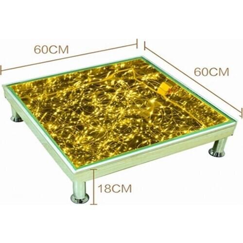 60CMX60cm Luxury Shine Crystal LED Wedding Mirror Carpet Aisle Runner For Wedding party T Station Stage Decorations new arrival