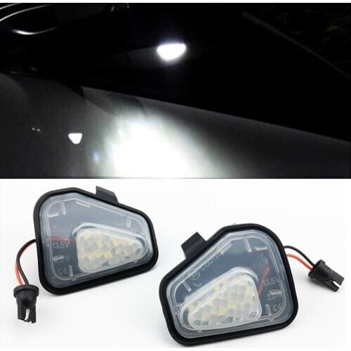 1 Pair for VW Volkswagen Jetta 10-15/EOS 09-11/Passat B7 2010~/CC 09-12/Scirocco 09-14 Canbus LED Side Mirror Puddle Lights Lamp