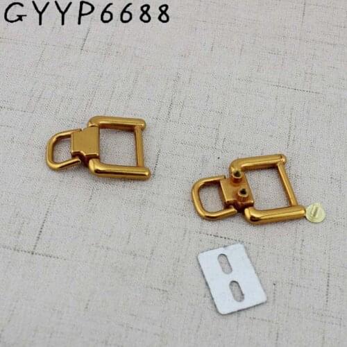 2pcs 18mm Old gold metal fitting hardware bag accessories screw square Hanger Connector wholesale handle decoration