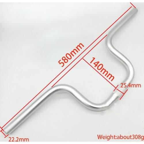 20inch bike Handlebar 25.4mm 580mm for Folding bike Swallow-shaped Handlebar bike M vintage 20 inch bicycle