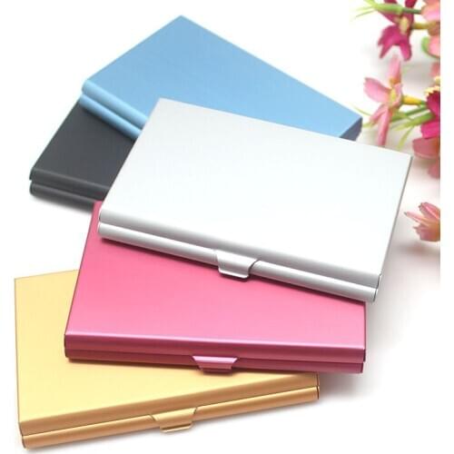 200pcs customized logo business card holder; aluminum alloy business card holder; metal card holder; OEM card holder jyt08