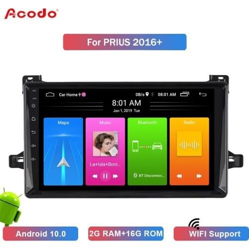 ACODO 2+16G Android 10.0 Car Radio Multimedia Player For Toyota PRIUS 2016+ Navigation GPS 2 din